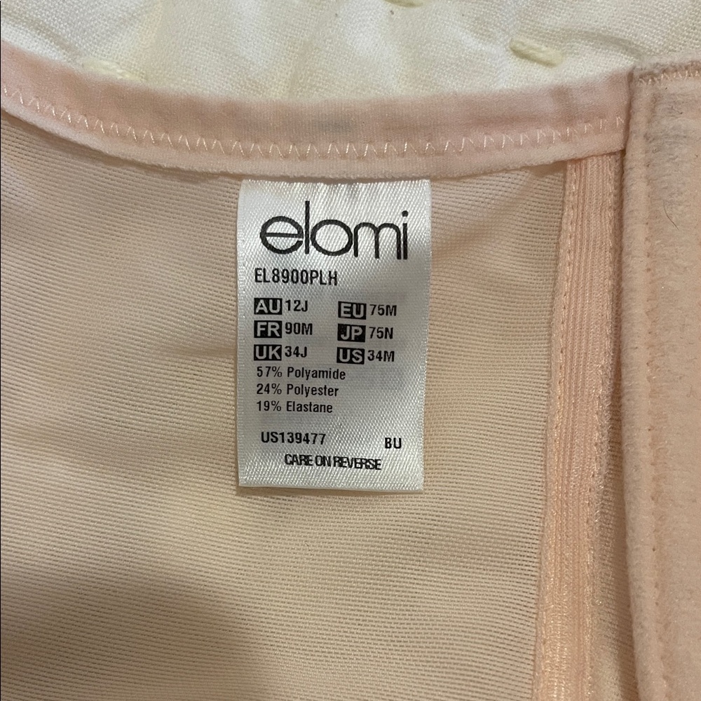 Elomi Delicate Sheer Blush Bra 34 M - Picture 2 of 3